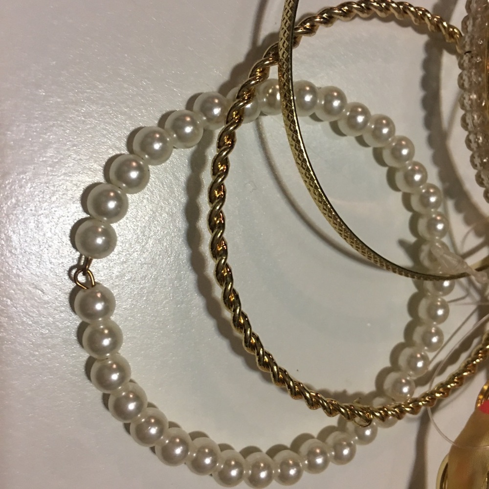 Gold Stackable Bracelets - Picture 5 of 7